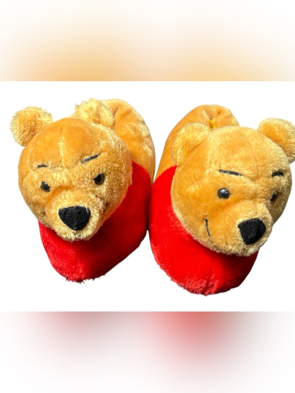 Disney Winnie The Pooh Kids Plush Slippers Size 11-12